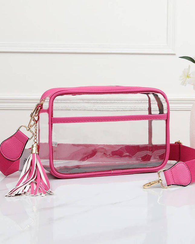 Personalized Game Day Clear Crossbody Bag