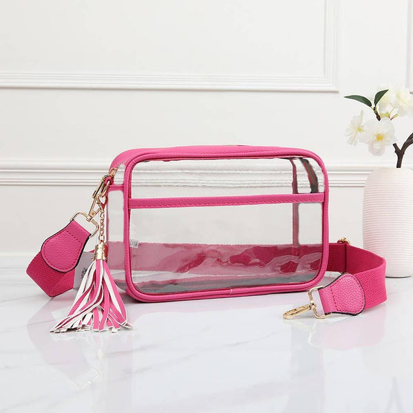 Personalized Game Day Clear Crossbody Bag