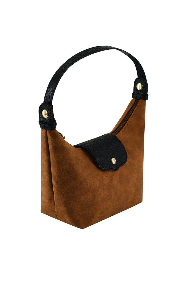 Suede Convertible Crossbody Bag