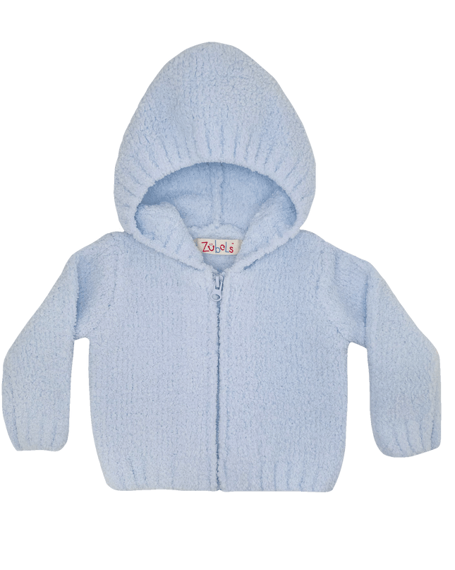 Chenille Hooded Zip Up Sweater
