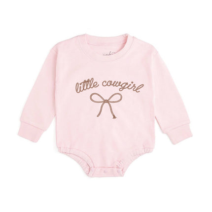 Little Cowgirl Western Long Sleeve Romper - Baby Clothing