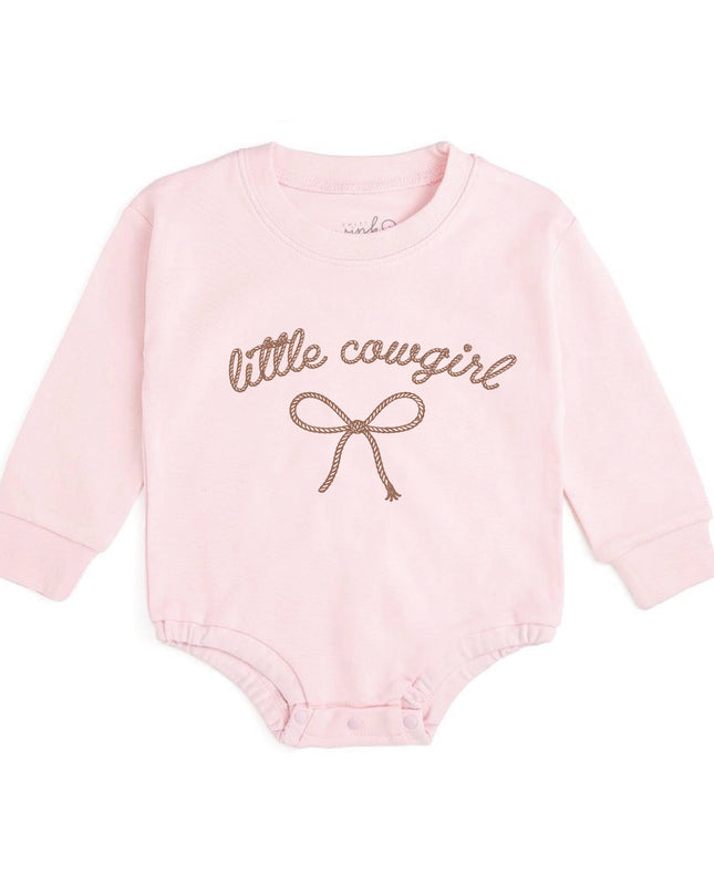 Little Cowgirl Western Long Sleeve Romper - Baby Clothing