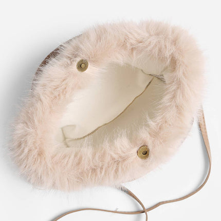 Faux Fur Mini Handbag