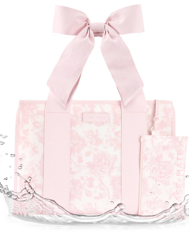 Afternoon Rosé Bow Jelly Tote Bag