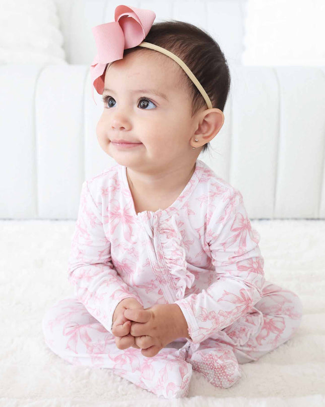 Fancy Frills Ruffle Zipper Footie