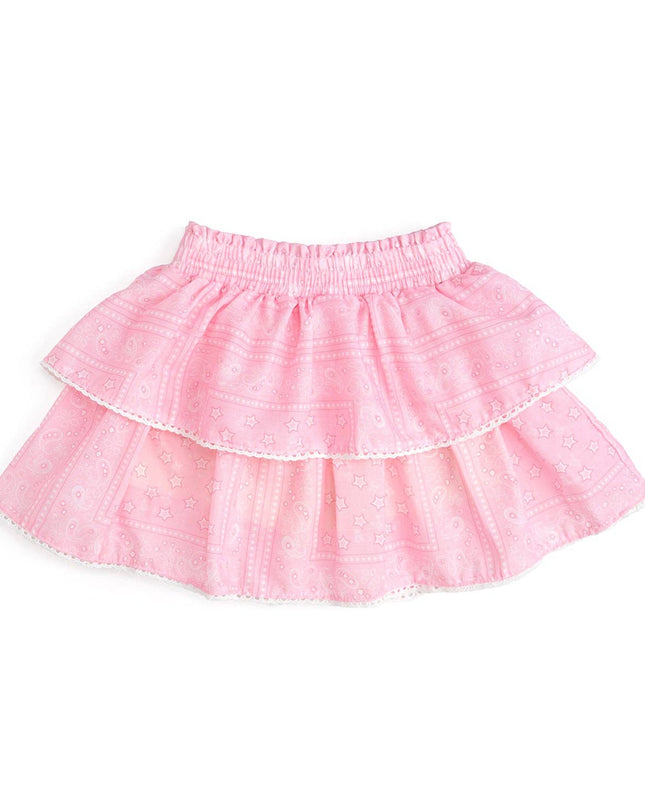 Pink Bandana Western Skort - Kids Boutique Clothing - Fall