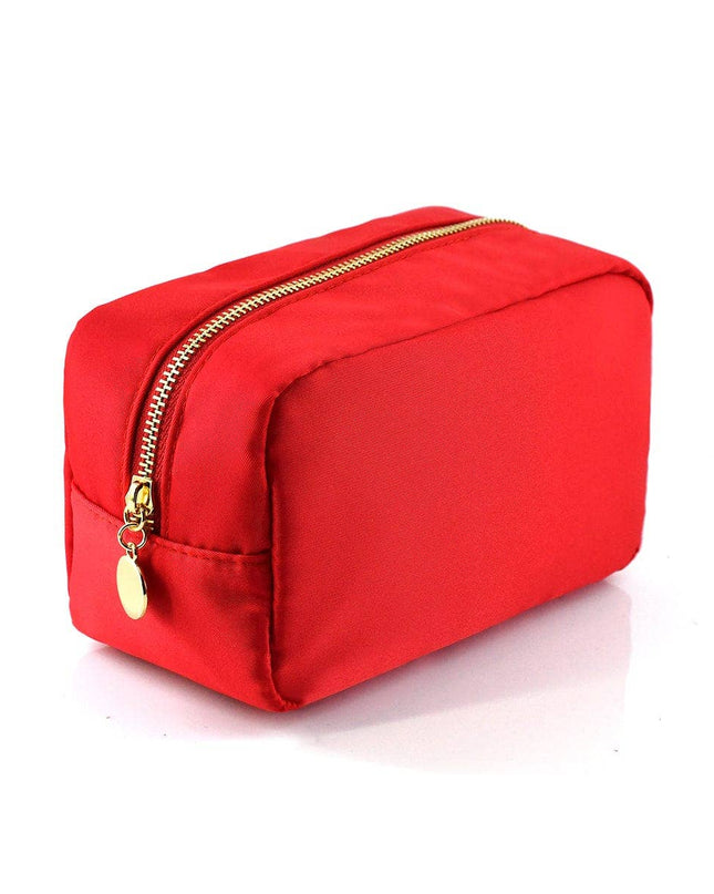 Personalized Emma Round Zippered Nylon Cosmetic Pouch Bag