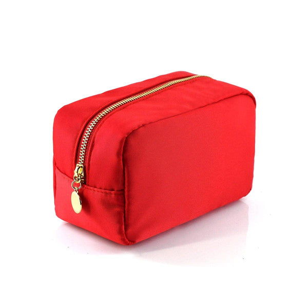 Personalized Emma Round Zippered Nylon Cosmetic Pouch Bag
