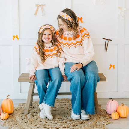 Pumpkin Pearl Gemstone Headband - Kids Hair Accessories