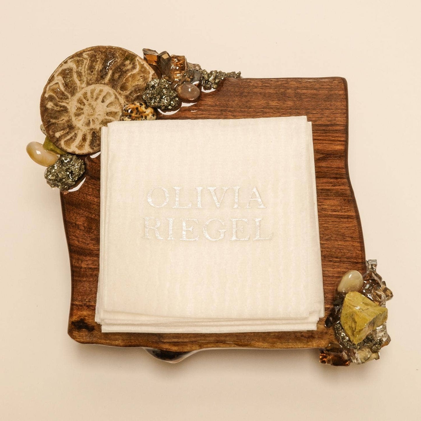 Treasures Cocktail Napkin Tray