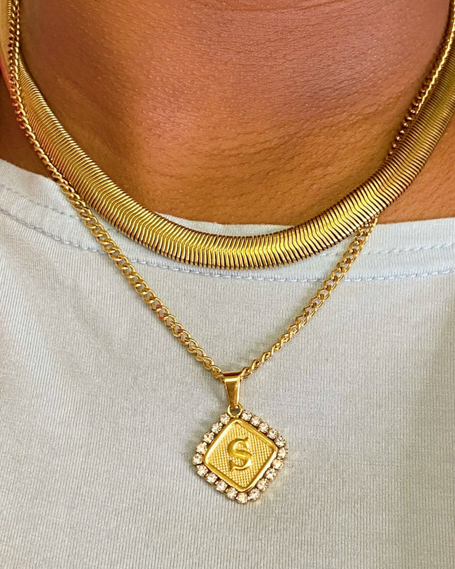 Aztec Delight Initial Necklace