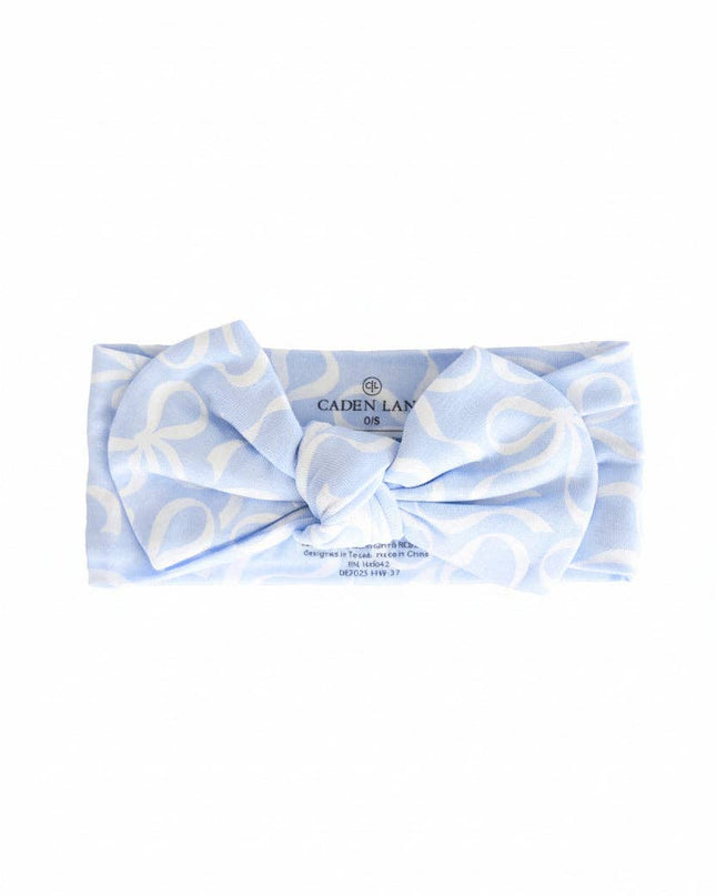 Blue-tiful Bows Knit Large Bow Headwrap