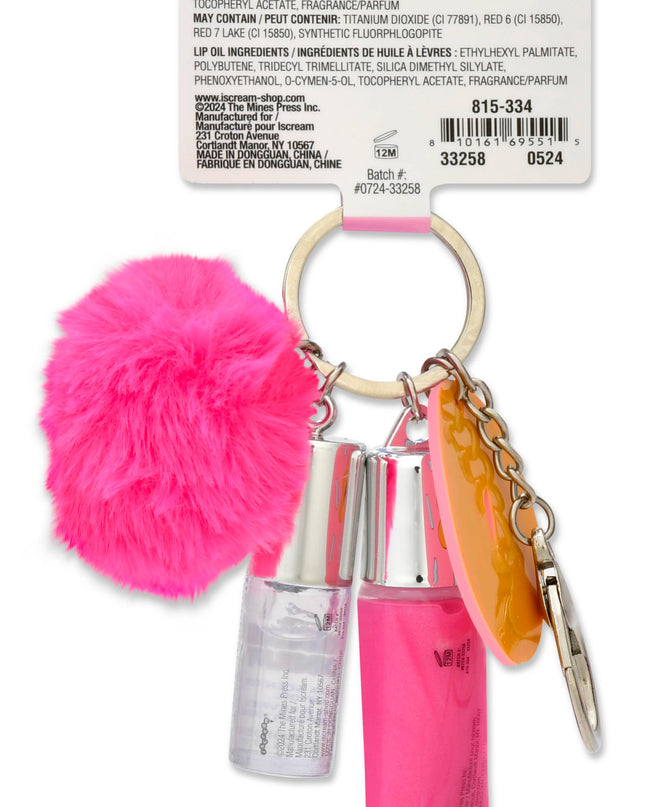 Donut Lip Balm Keychain