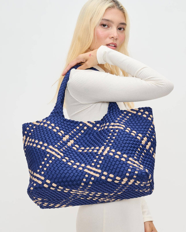 Sky's The Limit - Large Woven Neoprene Tote-Olive Color