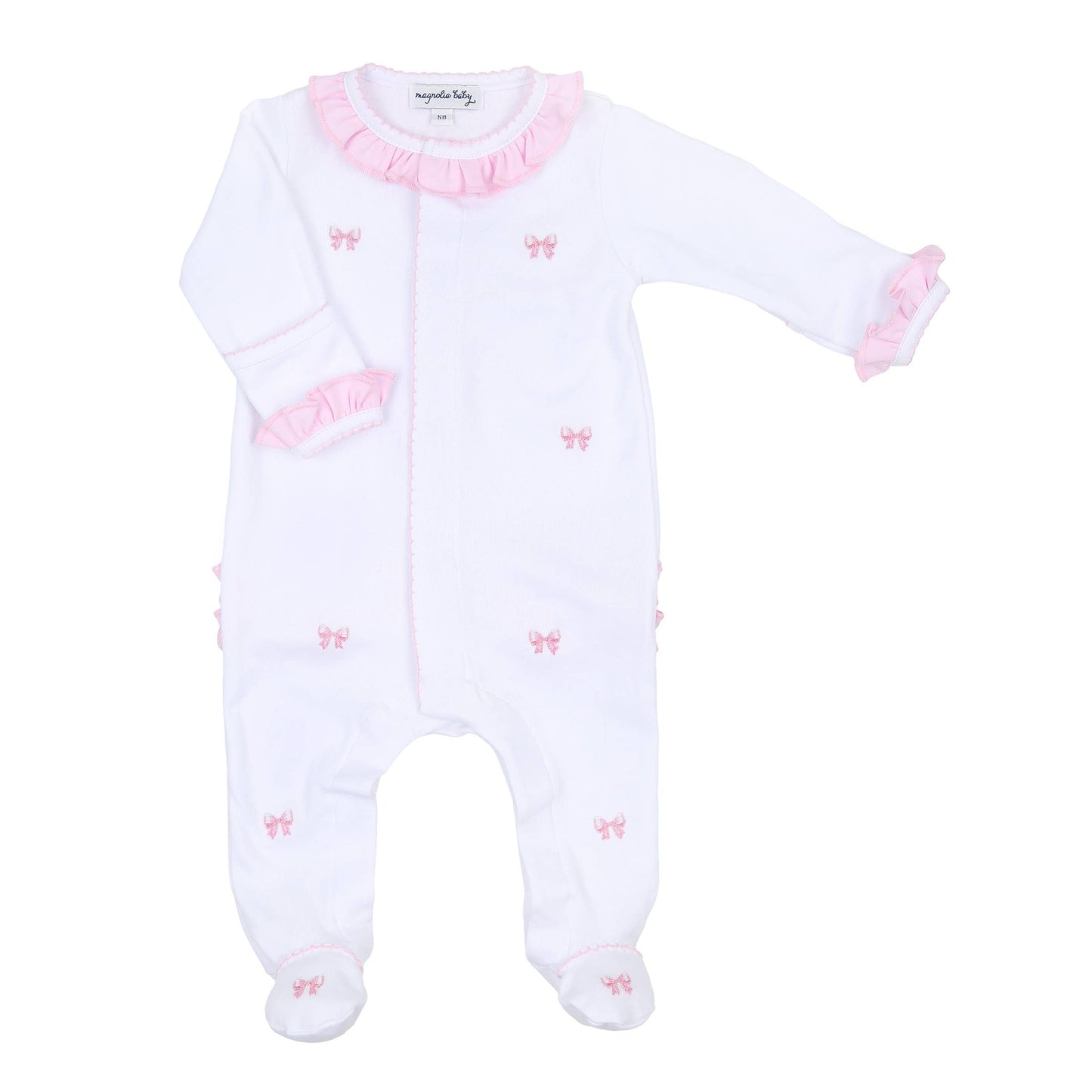 Baby Bows  Ruffle Footie