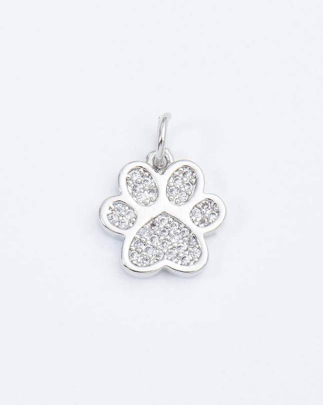 Gold Filled Paw Print Charm, Dog Cat Paw  Pendant CP1661