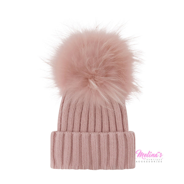 Blush Angora  Beanie