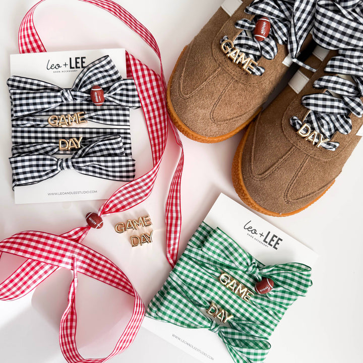 Game Day Gingham Sneaker Lace Charm Set – GAMEDAY