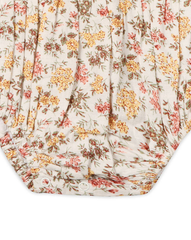 Florecita Floral Baby Romper & Headband Set