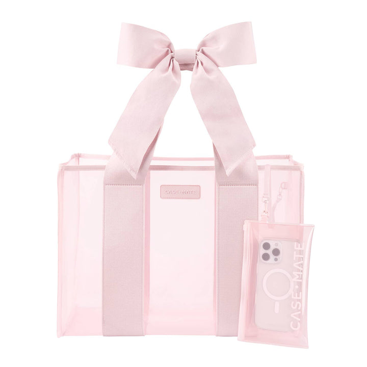Ballet Pink Bow Jelly Tote Bag