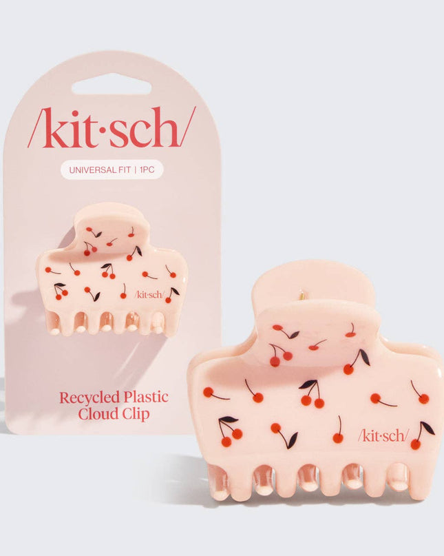 Recycled Plastic Medium Cloud Clip - Cherry Print