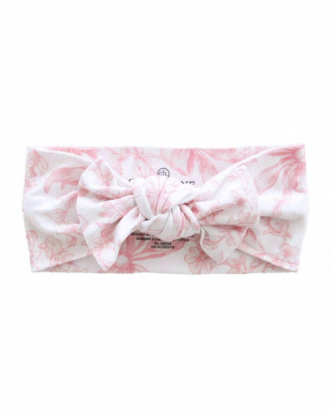 Fancy Frills Knit Large Bow Headwrap