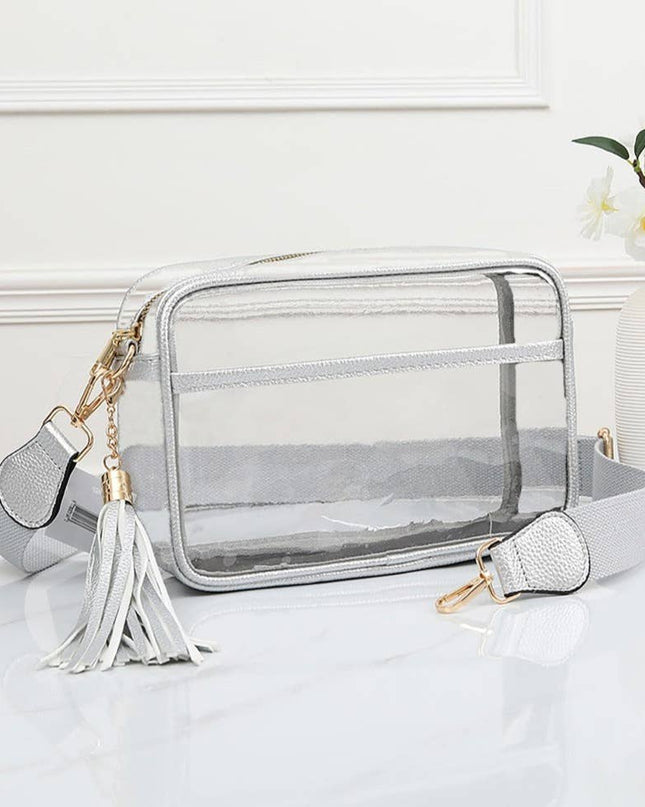 Personalized Game Day Clear Crossbody Bag