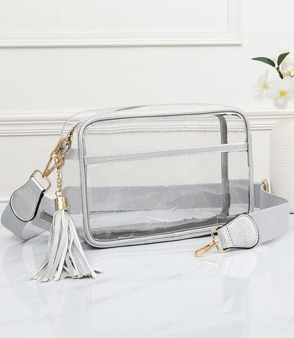 Personalized Game Day Clear Crossbody Bag