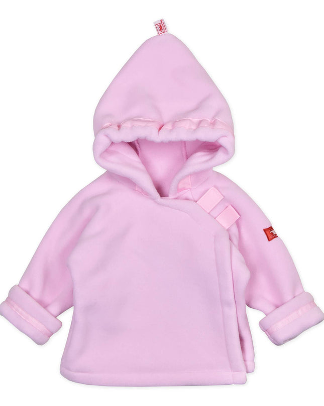 Light Pink Warmplus Fleece Favorite Jacket Wrap Close 620-LP