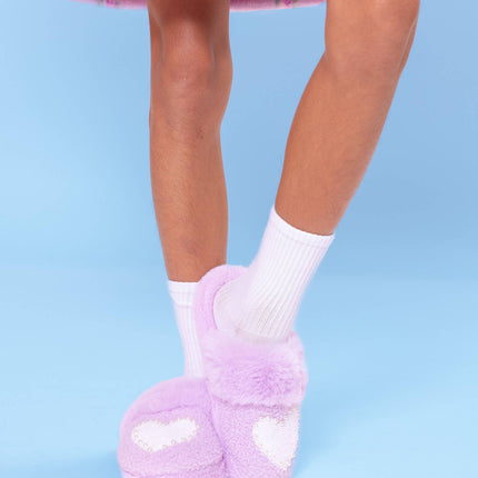 Pearl Heart Slippers
