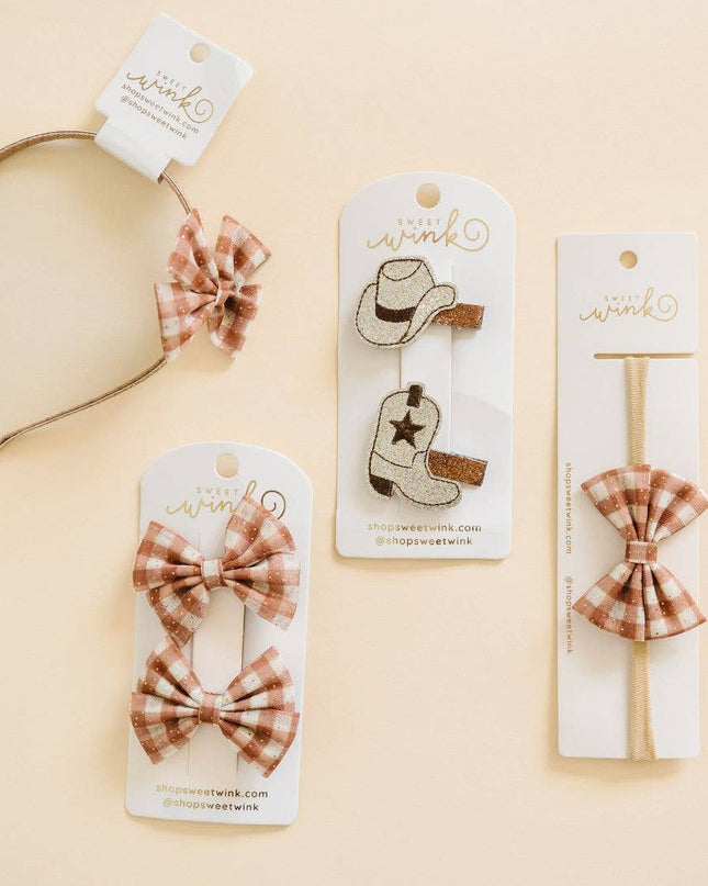 Cowgirl Cutie Western Clip Set - Fall - Hair Accessories