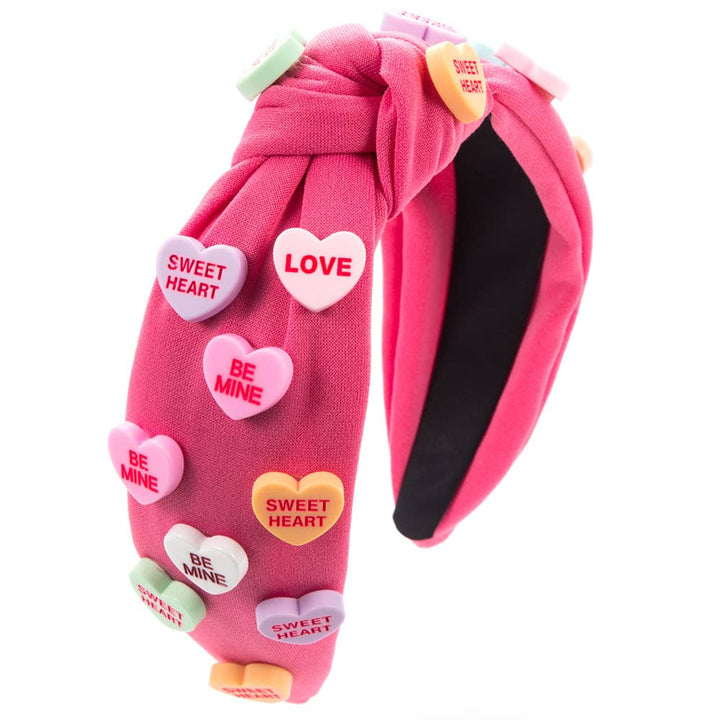 Valentine‘s day heart candy knotted Headband