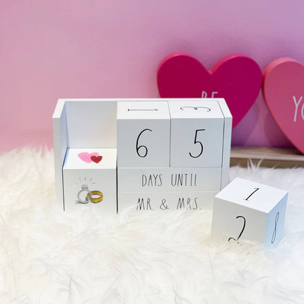 Wedding Countdown Block Set