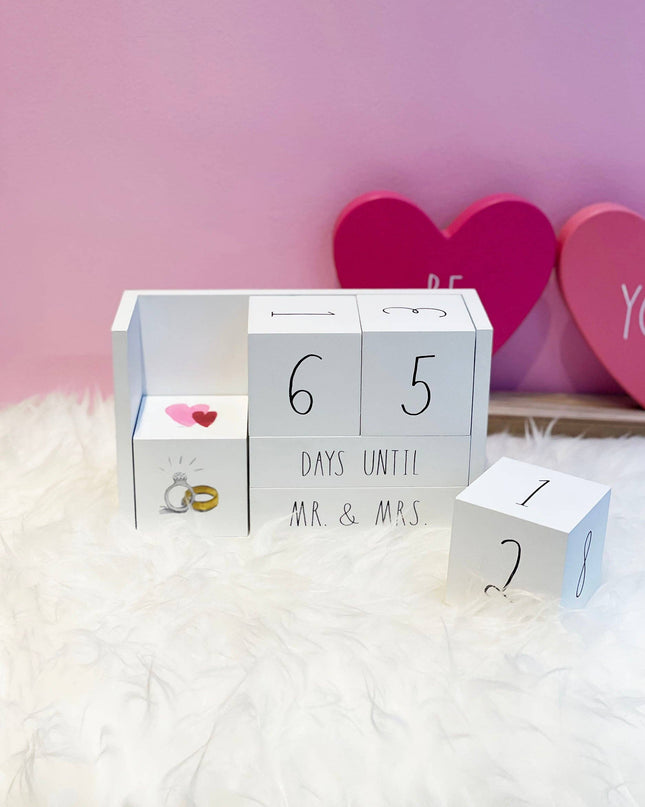 Wedding Countdown Block Set