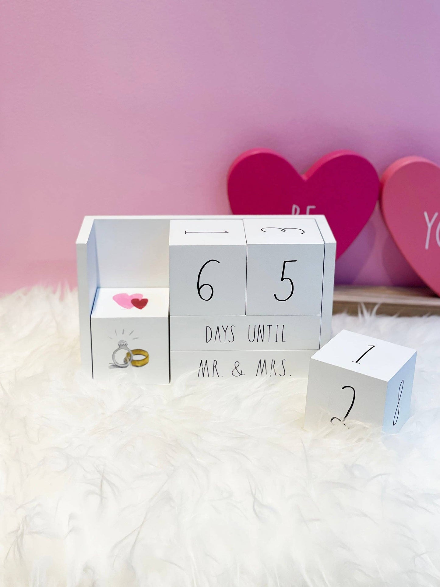 Wedding Countdown Block Set