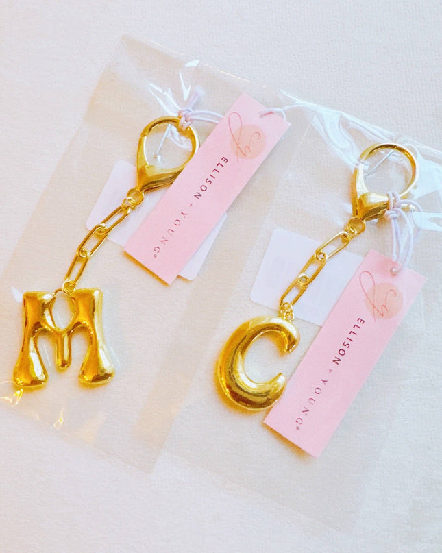 Whimsy Balloon Letter Initial Bag Charm