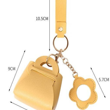 TRENDING VEGAN LEATHER PURSE BAG CHARM KEYCHAIN | 40KC124