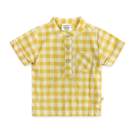 Aiden Gingham Baby Shirt + Linen shorts (Organic)