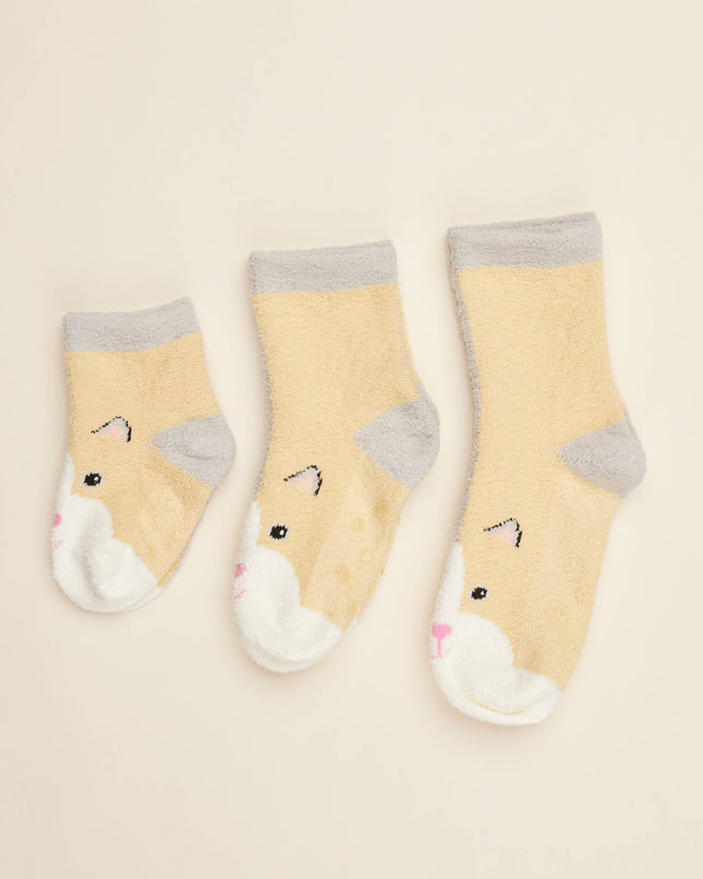 Marshmallow Bear Crew Socks