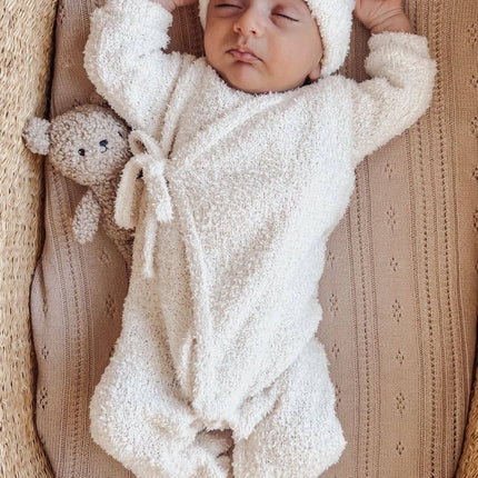 Luna + Luca Cozy Teddy Kimono Set - Cream