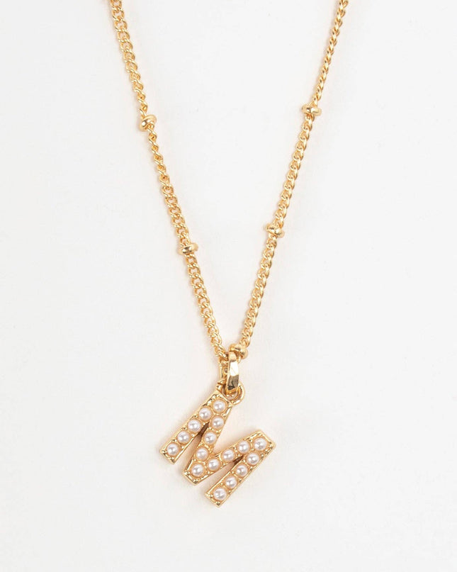 Mini Pearlie Initial Necklace
