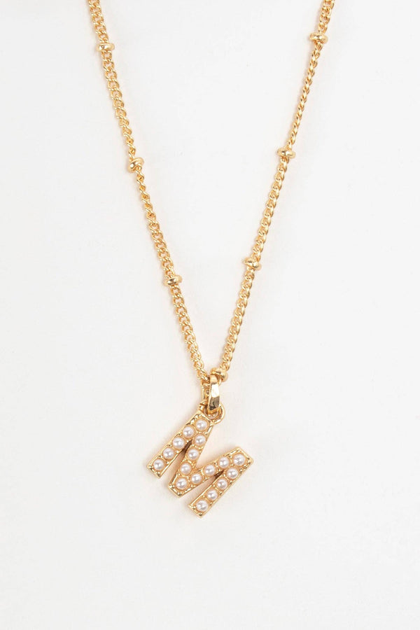 Mini Pearlie Initial Necklace