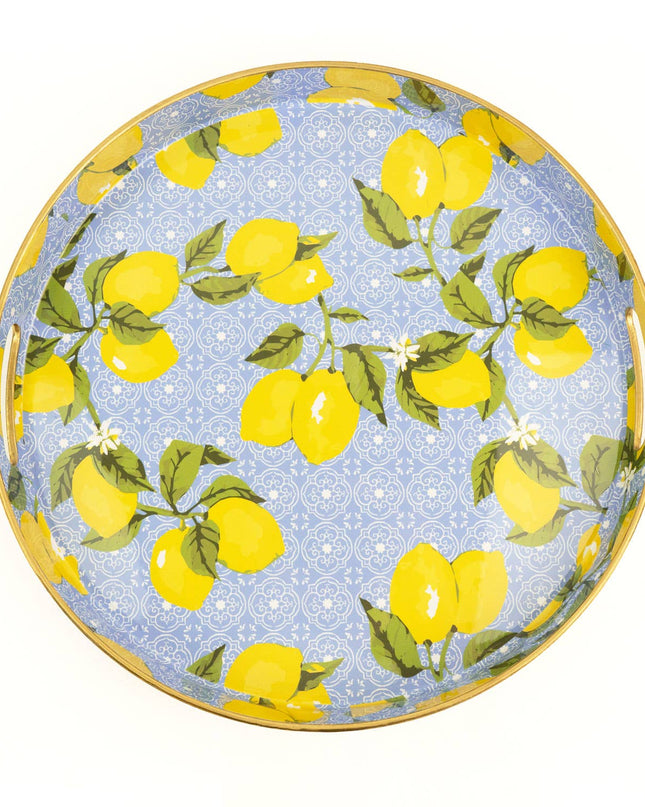 Lemon Round Tray