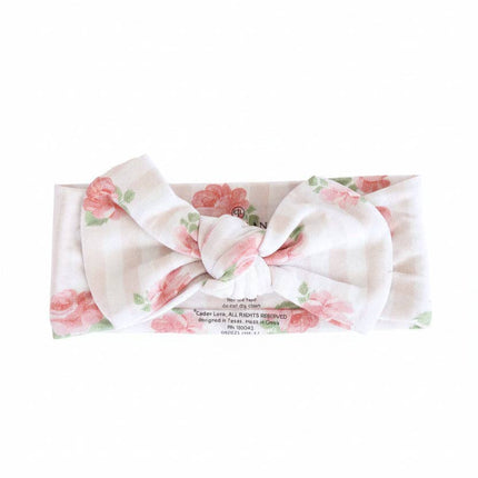 Rosy & Cozy Knit Large Bow Headwrap