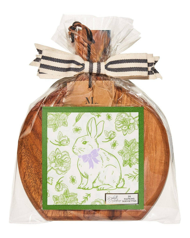 9.75" x 8" Board Gift Kit w/o spreader: Easter Toile