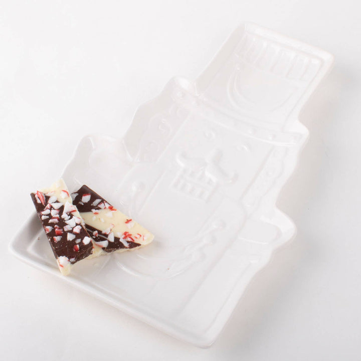 White Nutcracker Dessert Plate