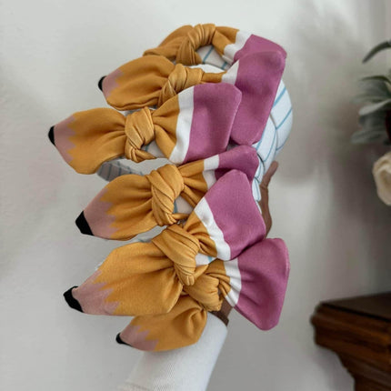 Pencil Bow Hard Headband: Teacher Appreciation Gift
