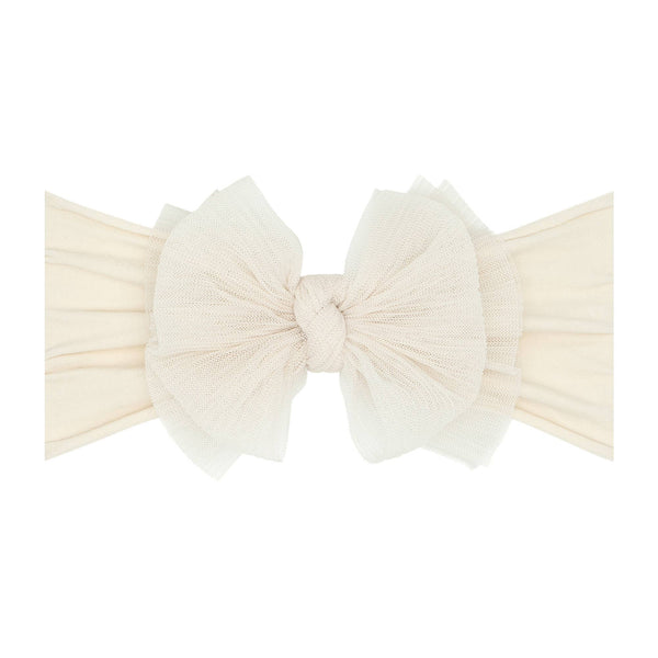 Baby Bling® Tulle FAB® Soft Nylon Headband With Tulle Bow