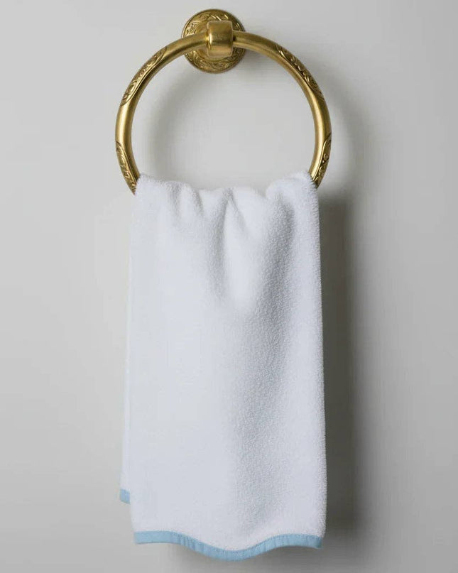 Luxury Scallop Piping Bath Towel Sets (6-Piece)