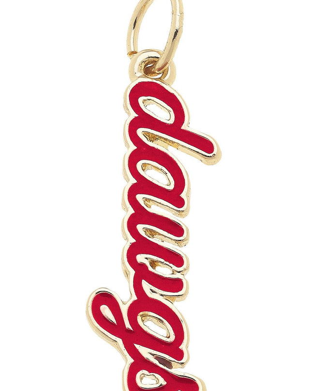 Georgia Bulldog Enamel Script Charm